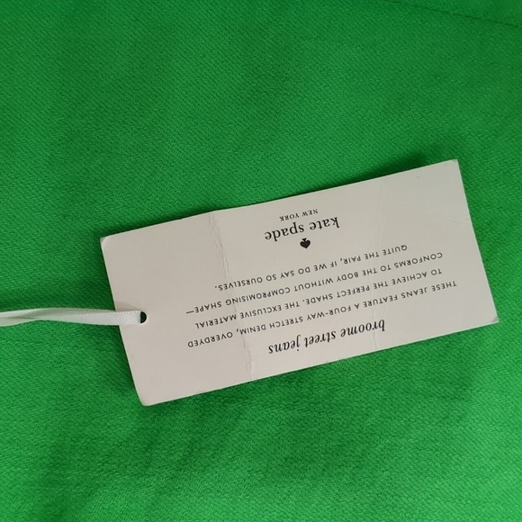 Kate Spade Broome street green jeans size 26 - Picture 4 of 8